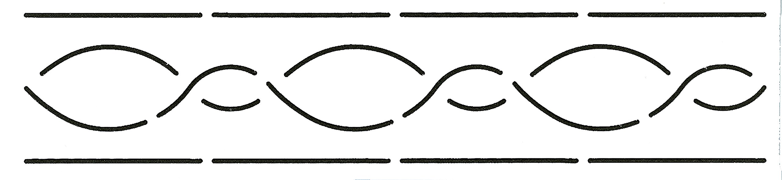 Amazon.com: Quilting Creations Multi-Line Border Quilt Stencil, 4 x 13
