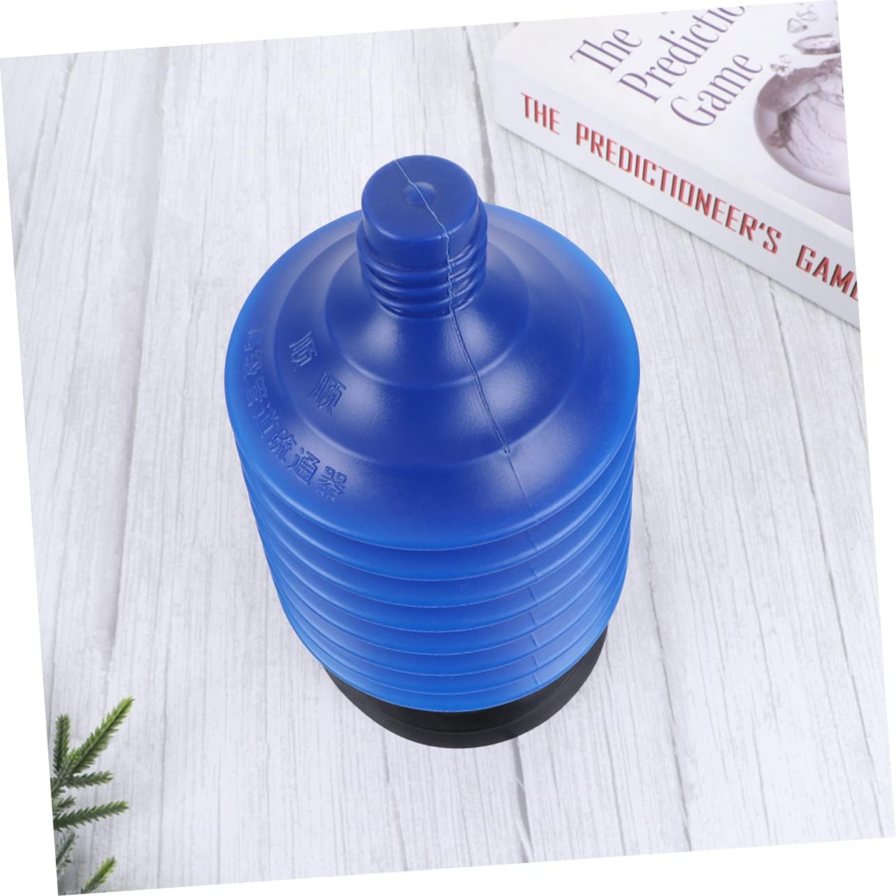 High Pressure Toilet Plunger for Bathroom, Portable PVC Blue