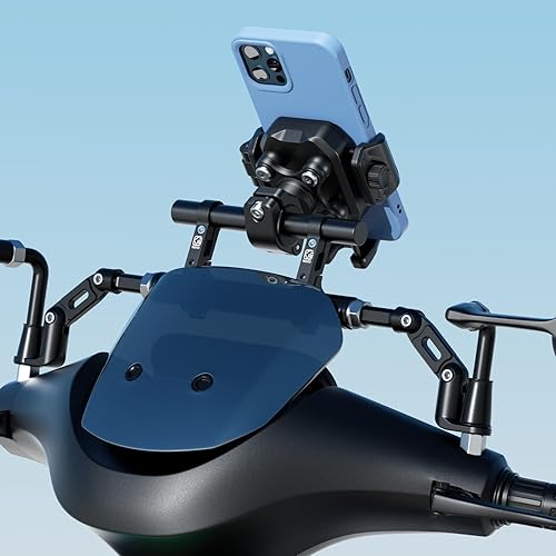 Miniatura 8 de BRCOVAN Extensiones extensoras de manillar de aleación de aluminio con barra transversal de 8 pulgadas de largo con base de montaje de doble