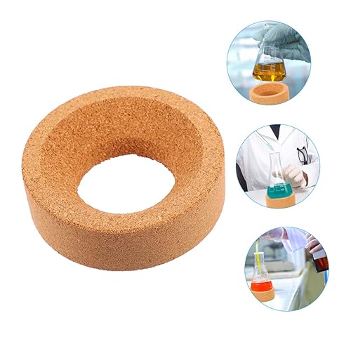 Miniatura 4 de Baluue 2 piezas de soporte de botella de corcho de madera de fondo redondo