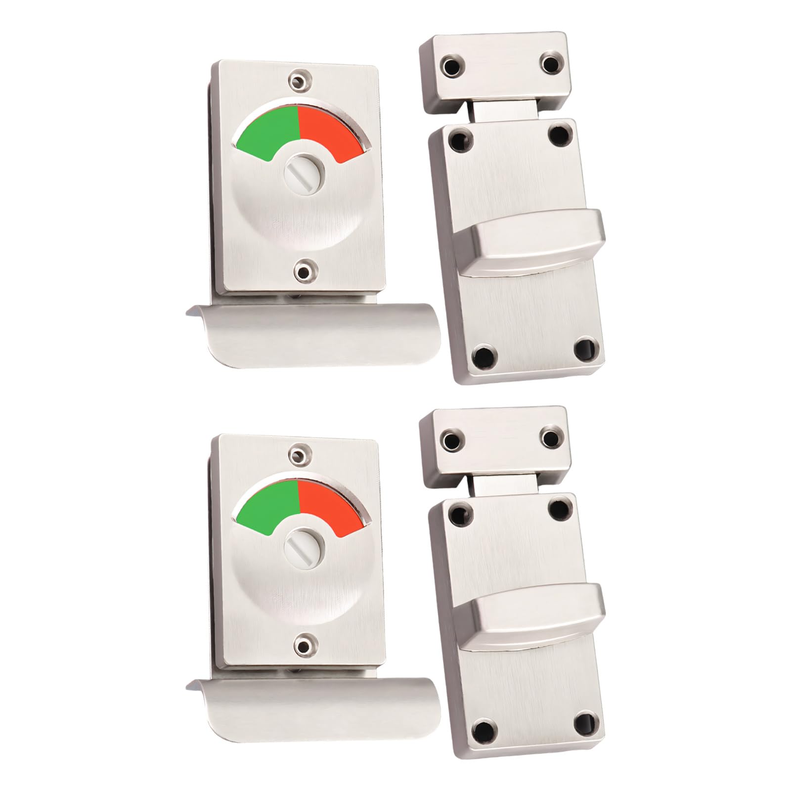 Elnwnnkc Multicolor Public Privacy Locks With Indicators Quiet Sliding Bolt For Toilet Partition Door Zincs Alloy Bathroom Security Security Latches