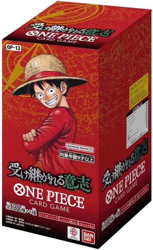 One Piece Booster Box OP-13 Carrying On His Will Factory Sealed Japanese