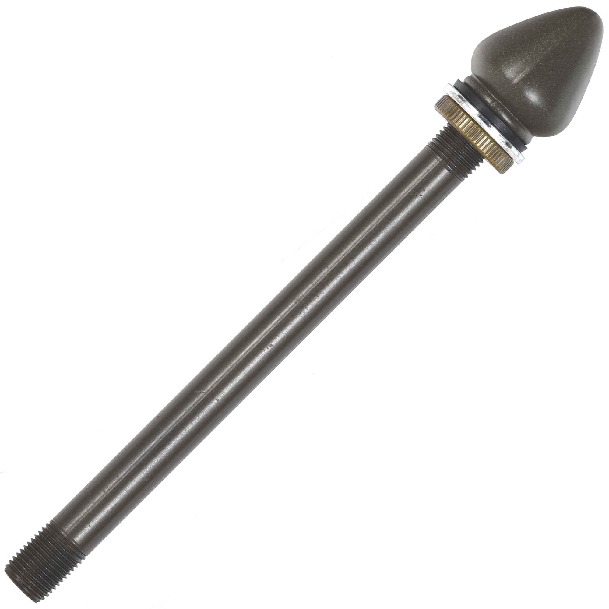 Bieye SS028 Lampshade Support with Finial for Tiffany Style Stained Glass Floor Lamp Table Lamp (G3/8 135mm Bronze Waterdrop)