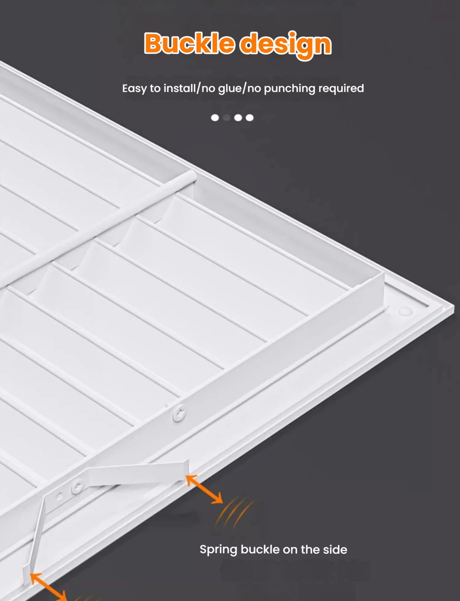 Tapa de ventilación, Tapa de radiador, Panel de Acceso para plomería de 26x26 Pulgadas con Montaje de Hebilla, Ideal para armarios, librerías, gabinetes, protección de conductos de Escape de