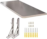 Vista 1 de Escritorio flotante plegable, escritorio montado en la pared, banco de trabajo plegable montado en la pared, mesa plegable montada en la pared, mesa