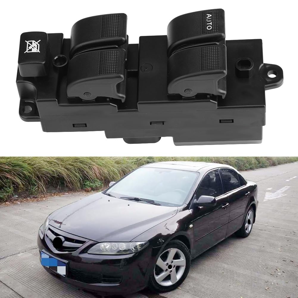 Interruptor del Elevalunas Eléctrico del Automóvil, Interruptor del Regulador de Control Maestro del Elevalunas Eléctrico del Automóvil BL4E‑66‑350A para 323, Premacy