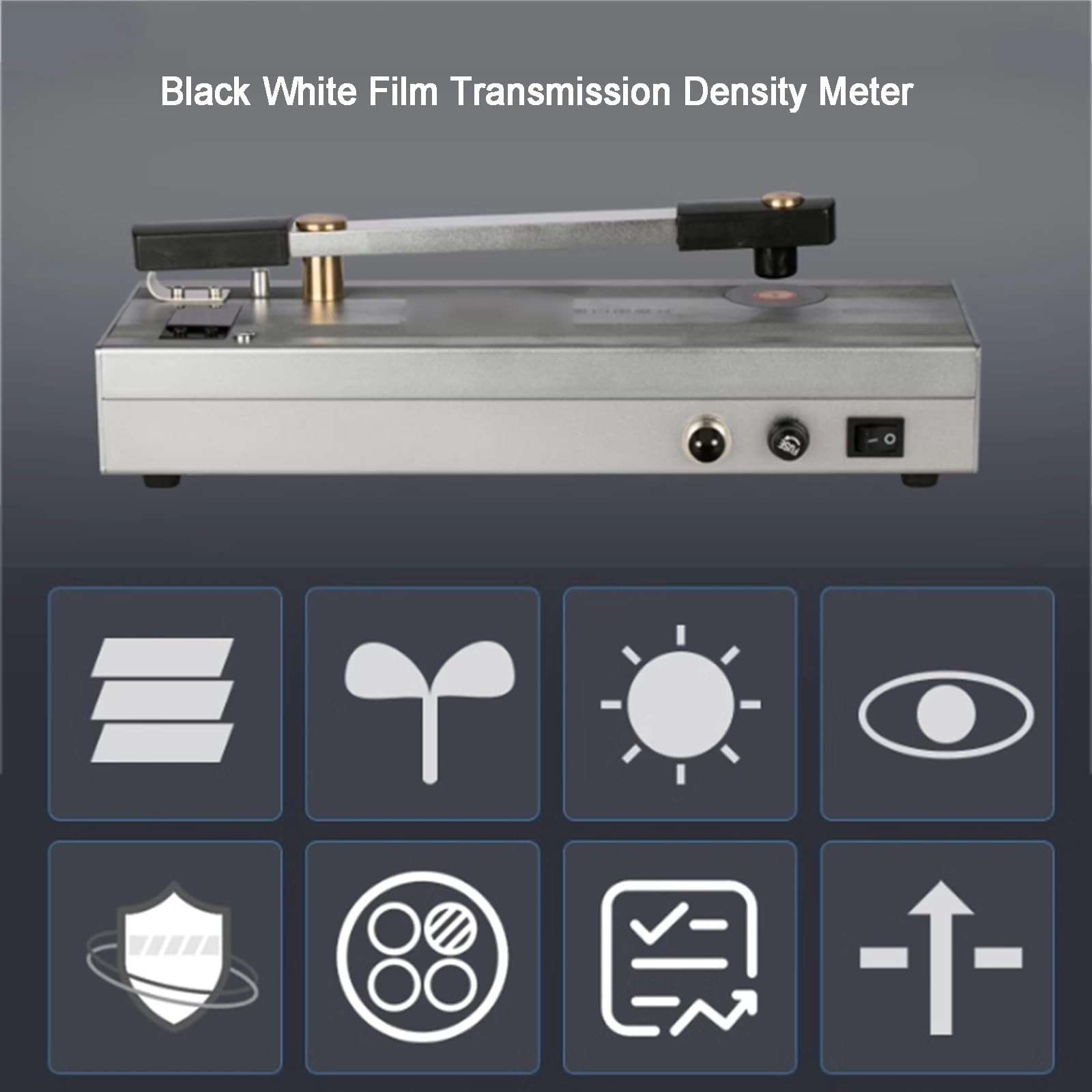 Densitómetro Digital En Blanco Y Negro, Medidor De Densidad De Transmisión De Película, Rango De Densidad D=0,00 A 4,50, Diámetro De Apertura De 2 Mm, para Medir La Negru,