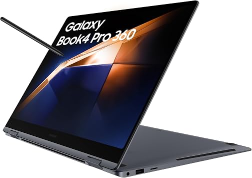 Samsung Galaxy Book4 Pro 360 Laptop 2024 16" Intel Core Ultra 7 16GB 512GB Moonstone Grey