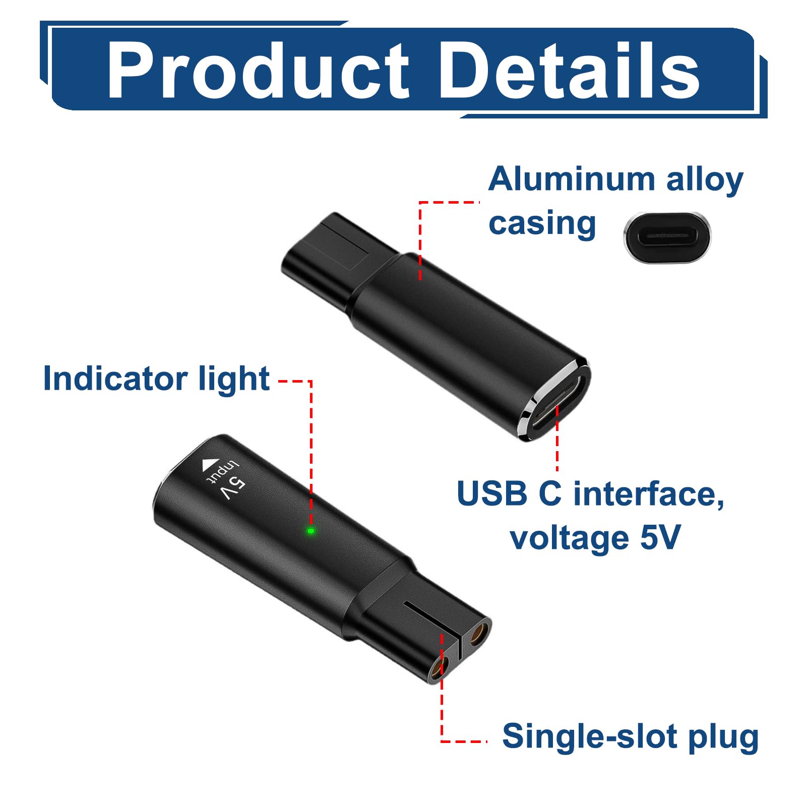 Adapter ładowarki USB C 5 V do Philips OneBlade QP2734, QP2724, QP2824, QP2834, QP4631, MG5910, MG7910, MG9510, QP1924, QP1324, szybka ładowarka kompatybilna z golarkami Philips