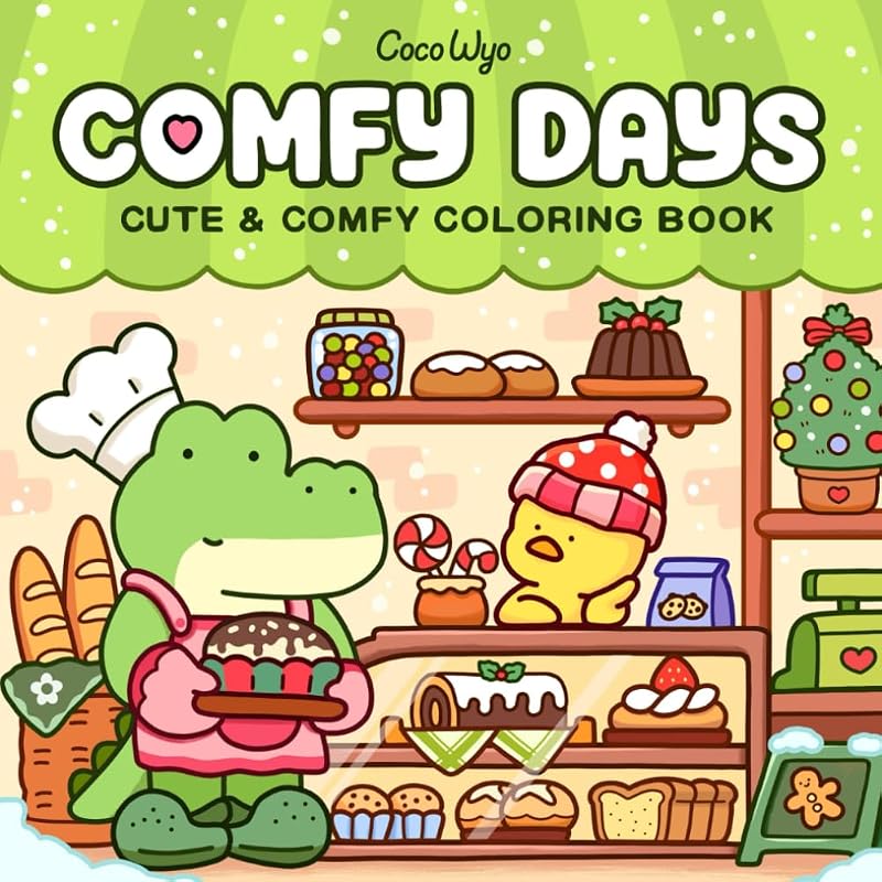 Días Comfy: Libro para colorear para adultos y adolescentes con personajes animales súper lindos en momentos acogedores e higiénicos para relajarse (Colorear espacios acogedores)
