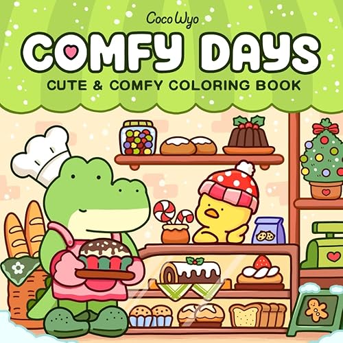 Comfy Days: Coloring Book for Adults and Teens Featuring Super