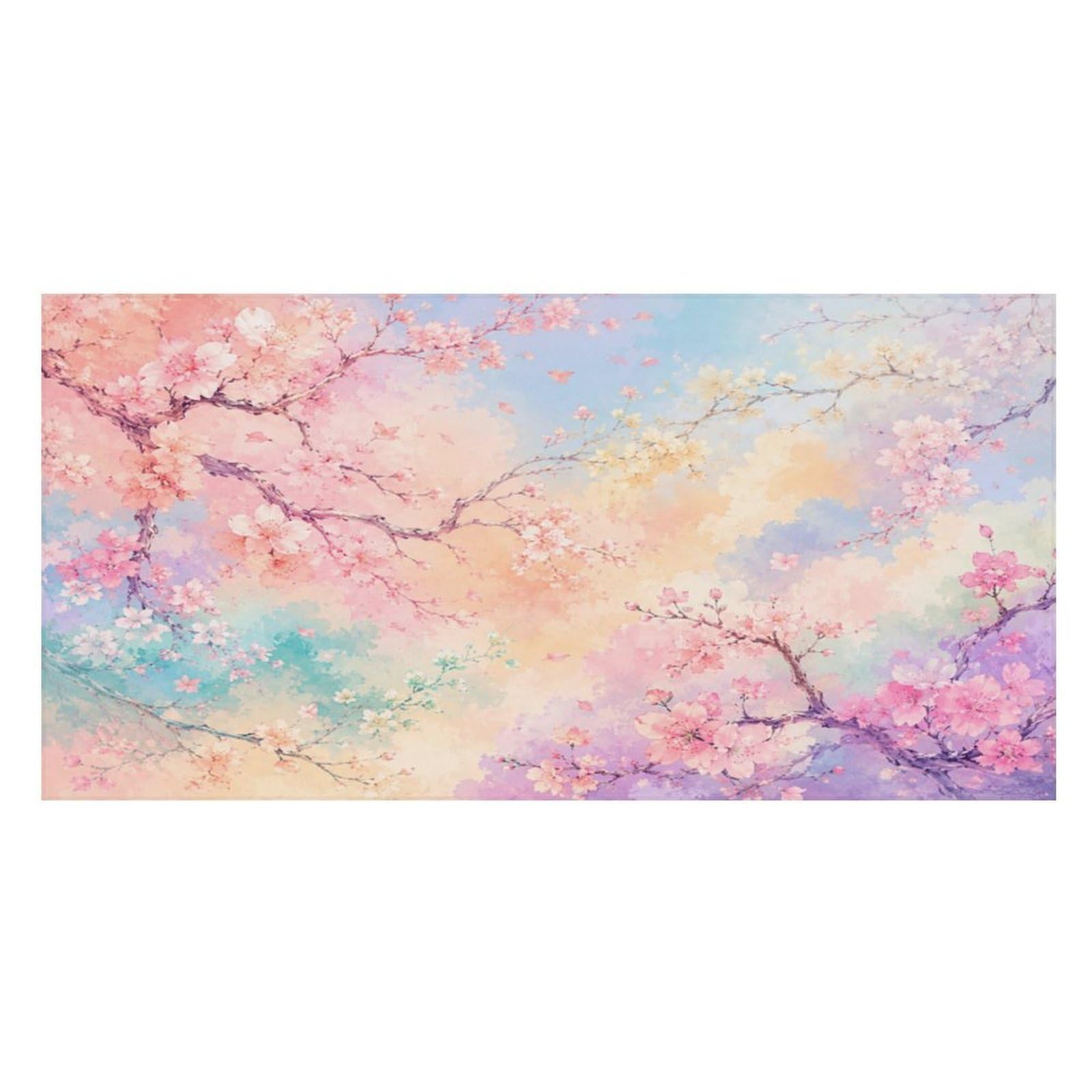 Anceky Cherry Blossom Sky Pastel Oversized Beach Towel Quick Dry Sand Free Microfiber Travel Towel Lightweight Multi Purpose Beach Blanket Pool Gym Bath Towel 63x31 in
