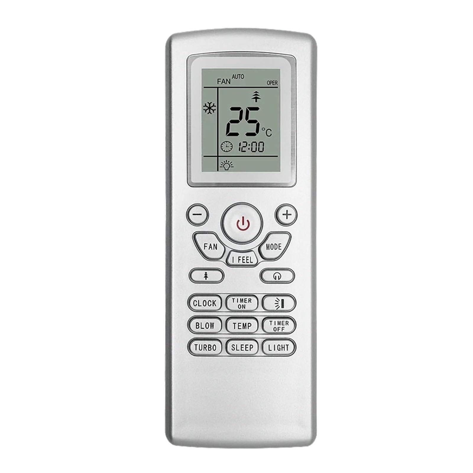 Télécommande de climatiseur YT1F avec écran LCD clair et boutons de commande complets - 7