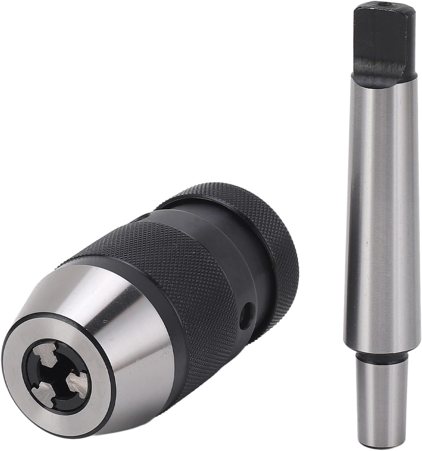 1-10mm Drill Chuck Arbor Kit B12 Keyless Self Tighten Chuck with High Clamp MT2-B12 Keyless Self Tighten Drill Chuck for Drilling Machines