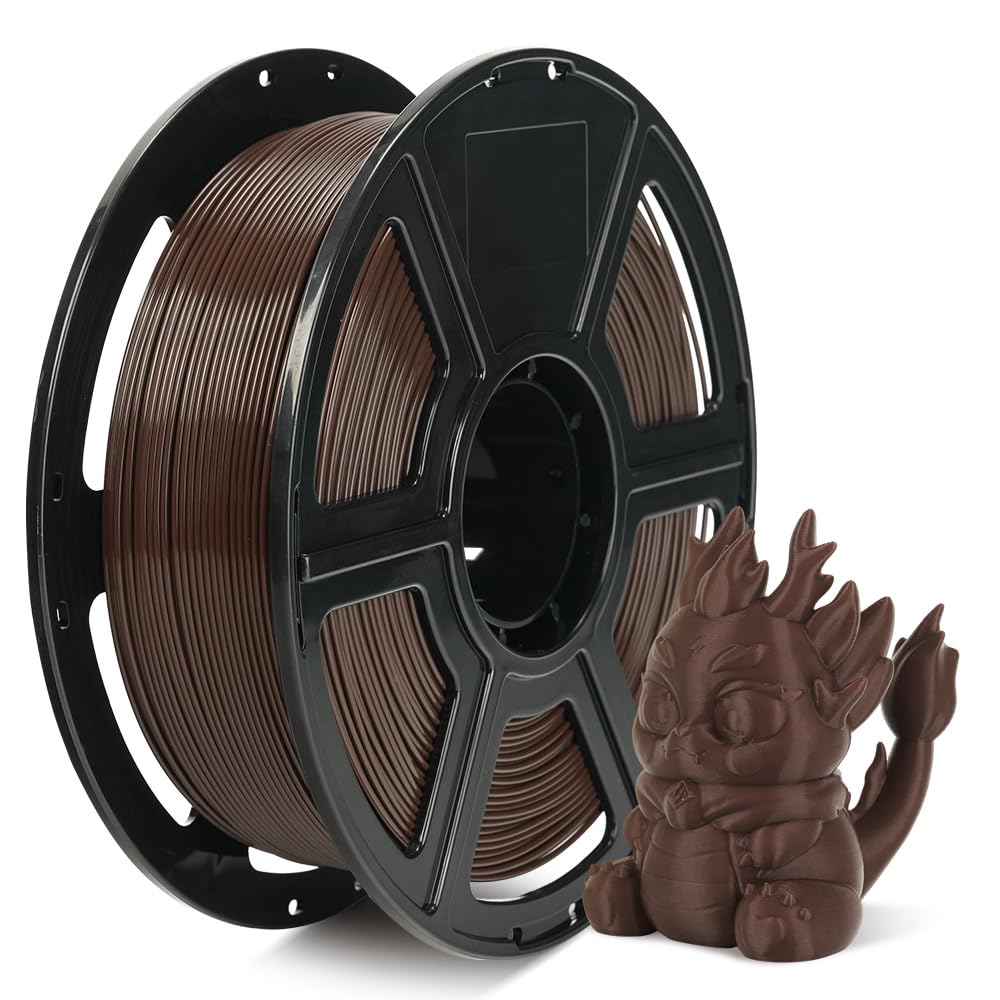 FLASHFORGE Filamento PLA ad alta velocità 1,75 mm, stampa fino a 8 volte più veloce, 500mm/s Filamento per stampante 3D ad alta stampa, filamento PLA rapido con alta qualità di stampa(Chocolate Brown)
