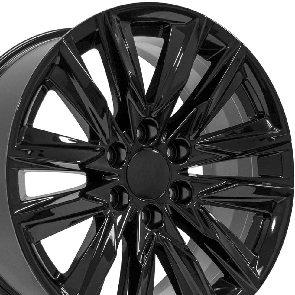 OE Wheels CA91 20 Inch Rim Fits Escalade Sport Style 6x139.7 20x9 Gloss Black - Hollander 4869 (1)