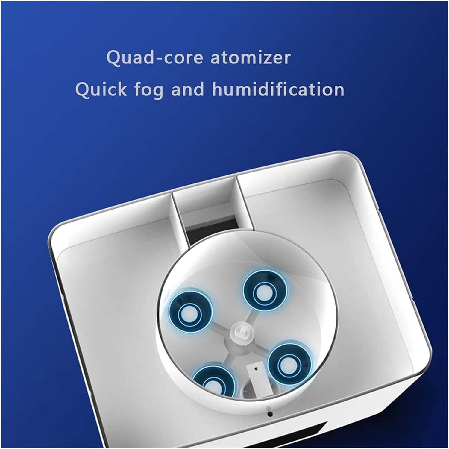 Portable Mini Humidifier 6L Small Cool Mist Humidifier Humidifier for Baby Bedroom Travel Office Home Auto Shut-Off Super Quiet White