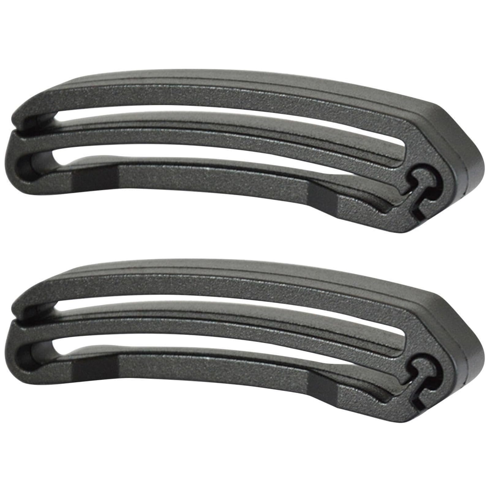 2 Pcs Backpack Webbing Strap Belt, Backpack Strap Keeper Lightweight Strap Supplies, Tri Glide Slide Webbing Strap Keeper Webbing Connecting Clip Webbing Ending Clip Plaastic Slide Buckle for Bag