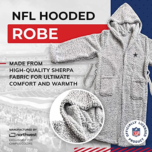 Northwest Nfl Unisex Plush Hooded Robe With Pockets- Ultra Soft Sherpa Gift Loungewear For Men And Women (Dallas Cowboys - Gr #TOP1
