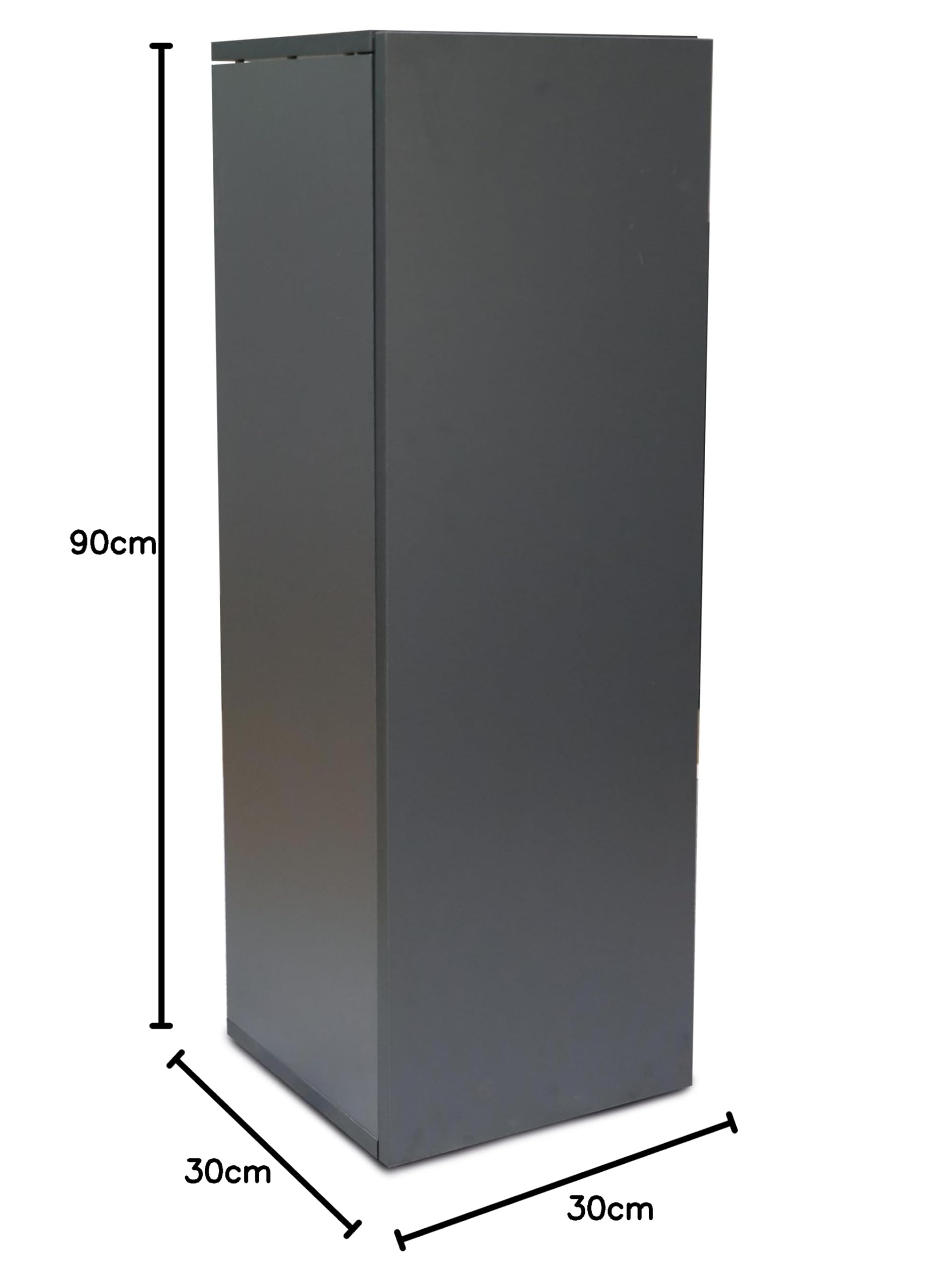 Amtra Supporto Nano Cubo 30 Grey - Mobile in Legno per Acquari, 45x45x90 cm Grigio, Base Universale con mensola, montaggio facile, Stile Classico ed Essenziale, adatto ad ogni arredo