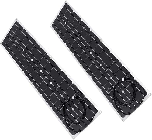 Solar Power System Kit, Easy to Use Robust PET Protective 50W Anti Oxidation Solar Panel Kit for RV for Car