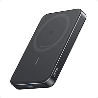 Anker MagGo 10,000mAh Ultra-Slim Qi2 Power Bank: 15W Magnetic Fast Charging for iPhone 16/15/14 Series, Portable MagSafe Compatible