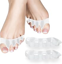 SUNFATT Zehenspreizer Silikon 4 Stück – Zehentrenner Hallux Valgus