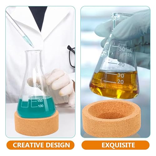 Miniatura 7 de Mipcase Base de corcho para matraz de laboratorio Matraz Cork Mat Soporte de anillo