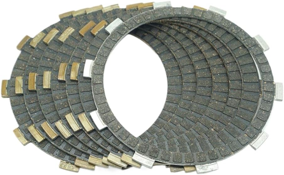Universal Fit Clutch Friction Disc Plate Kit 7P Set Compatible with CB650F CB650R CBR650F CBR650FA CB CBR 650 F R CB650 CBR650 Aftermarket Replacement Third Party Replacement