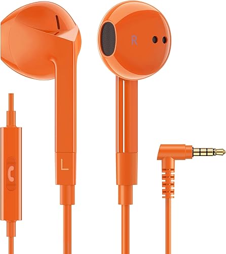 Miniatura 11 de LUDOS FEROX Auriculares con cable in-Ear, 5 años de garantía, auriculares con micrófono, cancelación de ruido con cable para conector de 3.5mm,