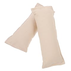 2pcs Cotton Computer Elbow Wrist Pad Creamy White Ergonomic Slip Keyboard Mat for Office Desktop Support and Comfort