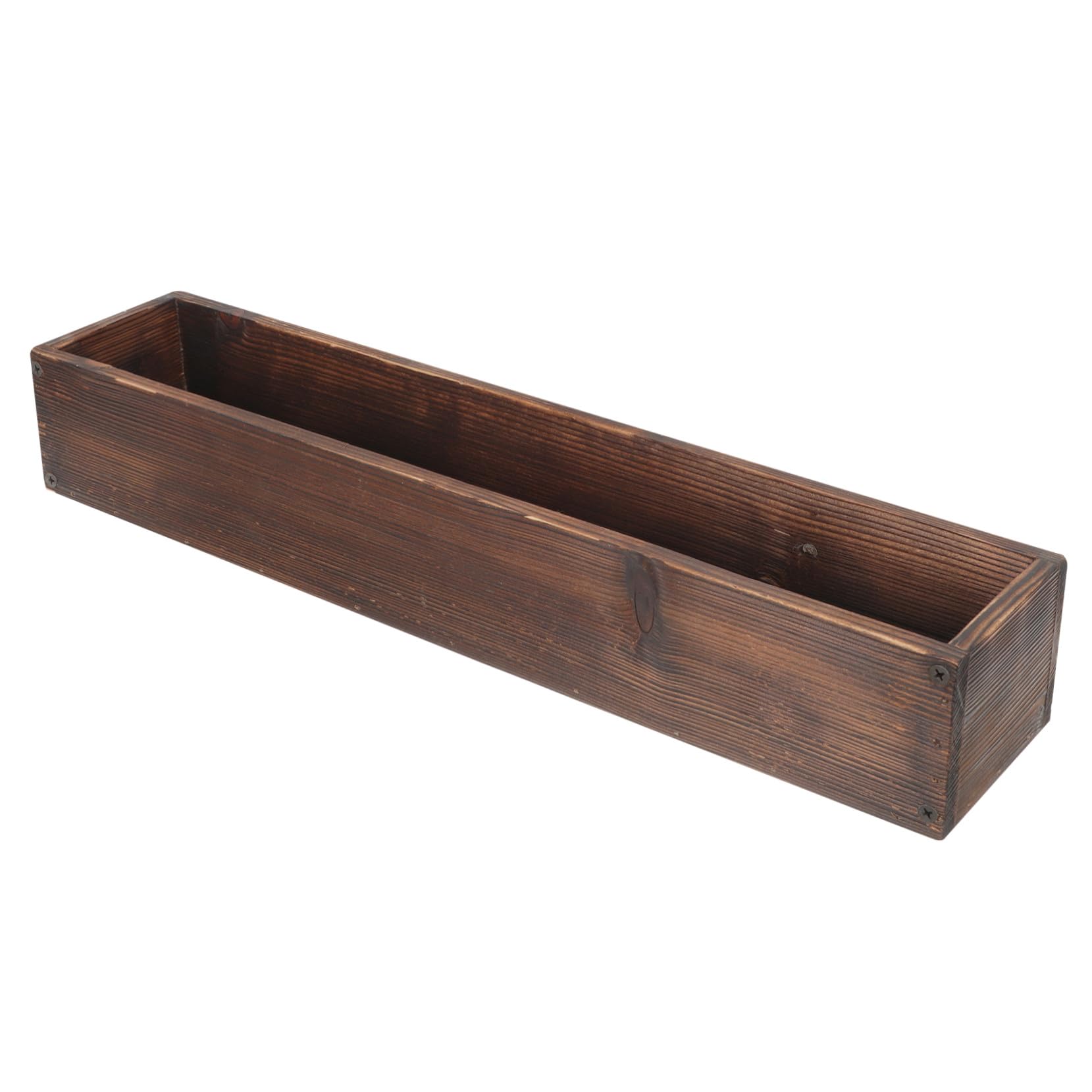 Jardinière en bois naturel UKCOCO pour balcon et extérieur