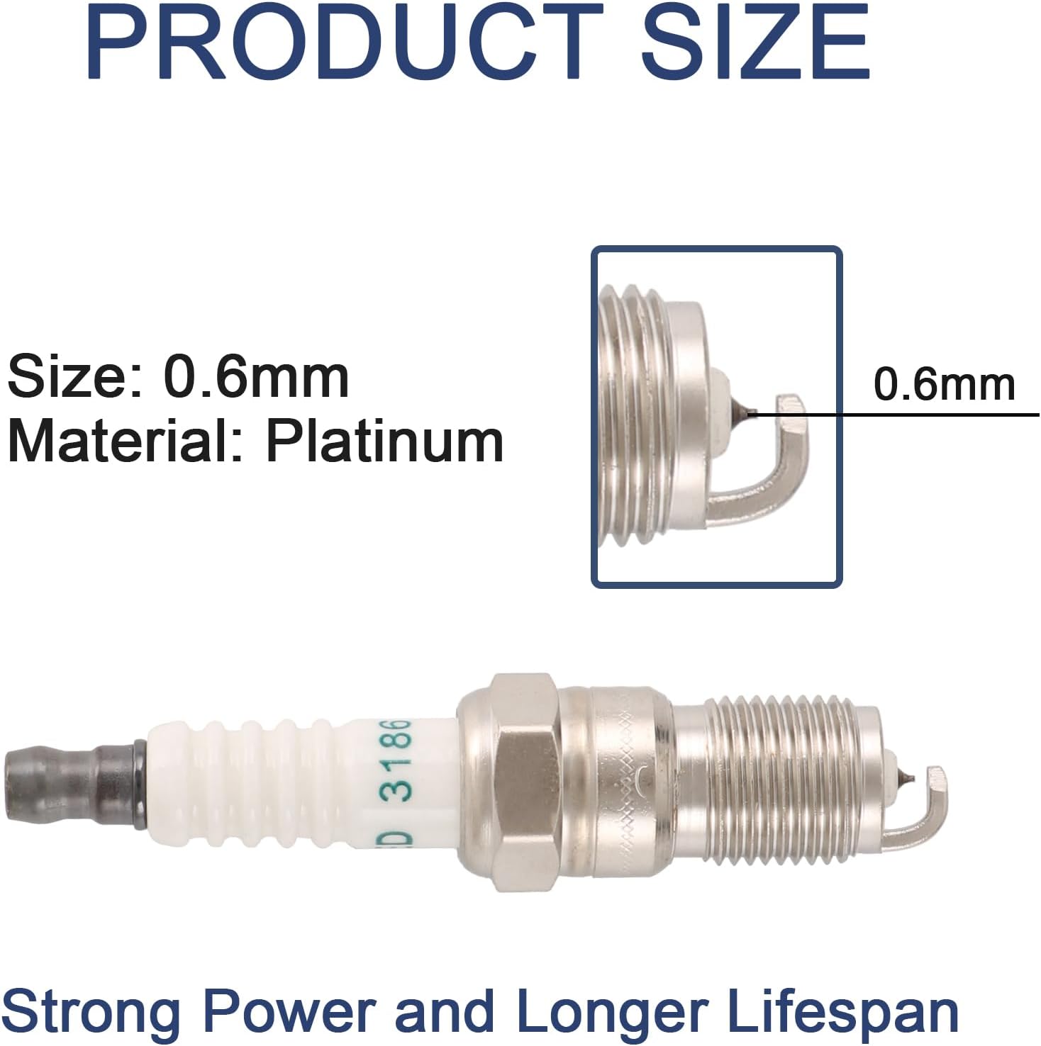 Spark Plug Ignition Wires Set 10.5mm with Platinum Spark Plugs TR5GP Replace 19005218, 12563293, 12573190, 19256067, TR5IX, APP104, IT16TT, 3186, 3013, 4511, 3403, 4713, 5325