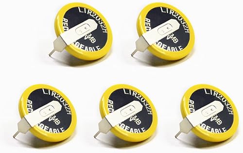 EEMB 5 unids LIR2032H batería recargable 70mah 3.7 V batería de iones de litio pilas de botón de monedas con pestañas de soldadura