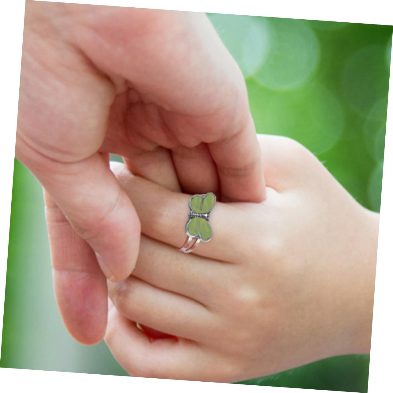 Czujnik biżuterii dziecięcej Emotion Dragonfly Youth Rings Obrotowy pierścień kontroli nastroju Epoksyd