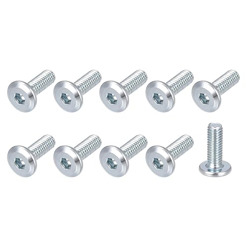 Vista 12 de METALLIXITY Tornillos de cabeza hexagonal (M6x35mm), 10 unidades, tornillos de acero al carbono, para maquinaria, muebles, bricolaje