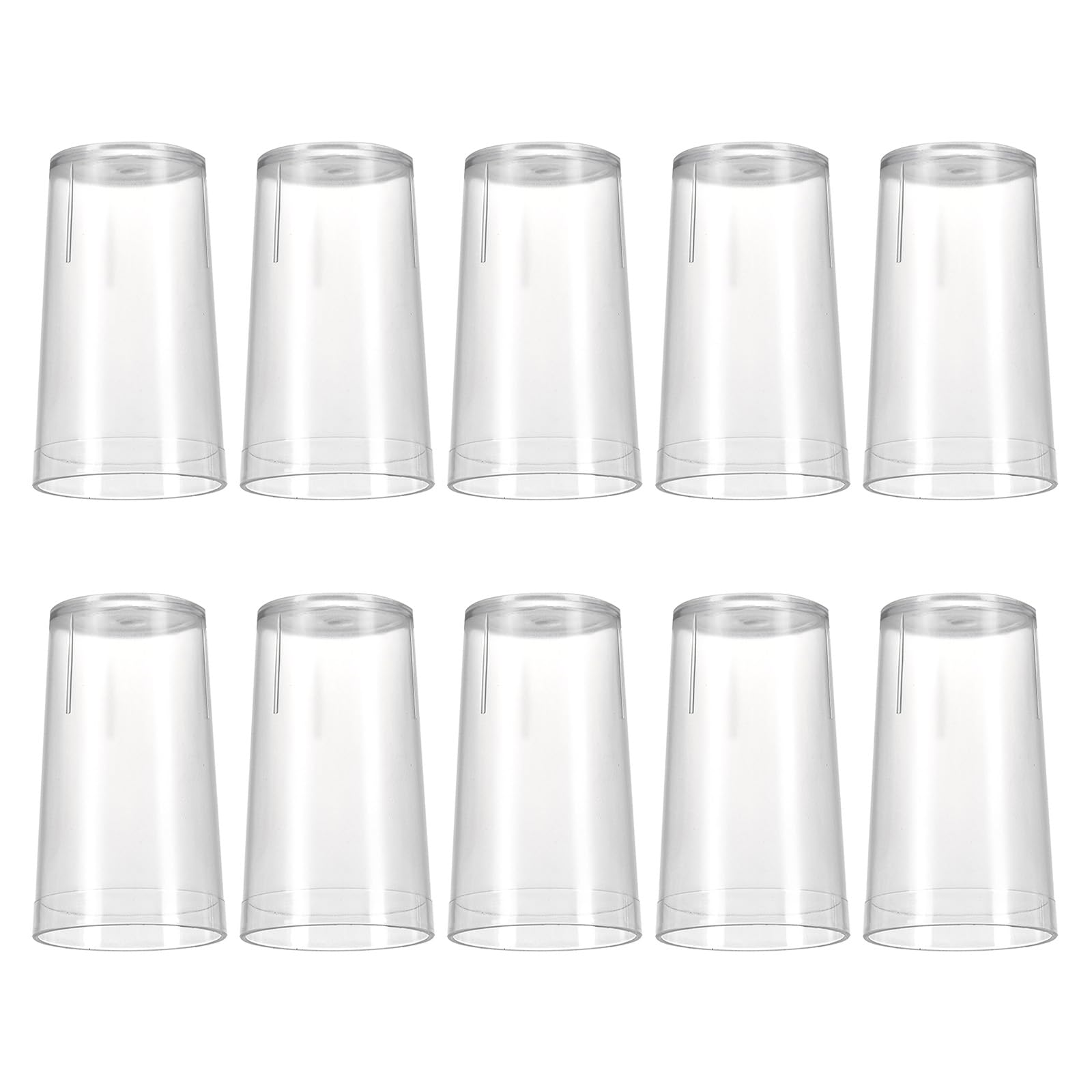 Tsophreniq 10Pieces Tumblers Water Cups Drinking Cups Stackable Beverage Cup Texture Suitable for Milk Water Wine Dishwasher Safe Tumblers