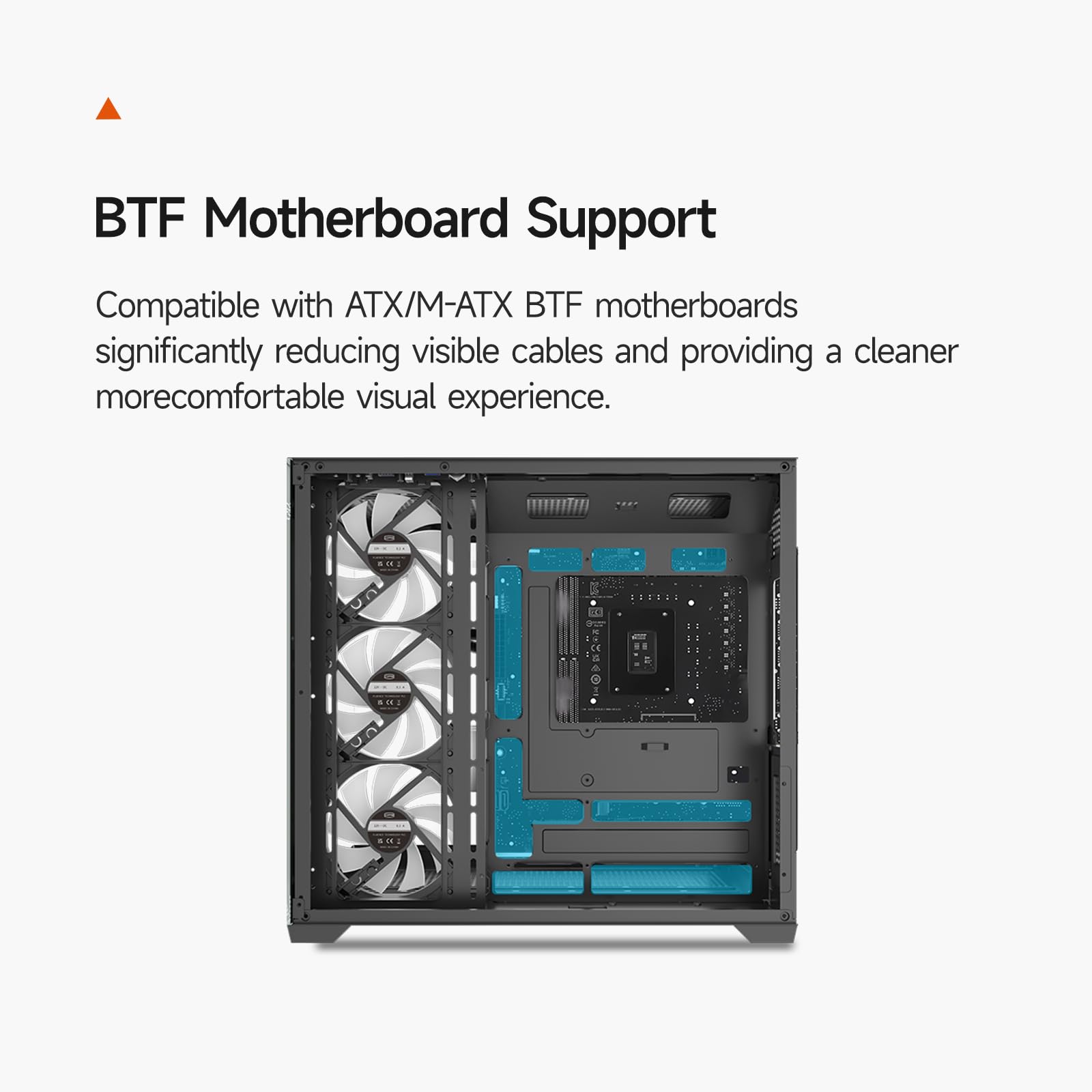 CPS C3 T700 Case per PC ATX Mid Tower, Vetro Temperato e Retro in Rete, Alto Flusso d'Aria, Supporto ATX/Micro-ATX/ITX, Supporto Radiatore 360mm, Design Senza Strumenti – Nero (Ventole Non Incluse)