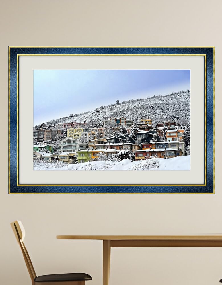 JVERF - JZZH34716 Kiis Winter Snow Snow View View| Self-Adhesive Painting | Frameless
