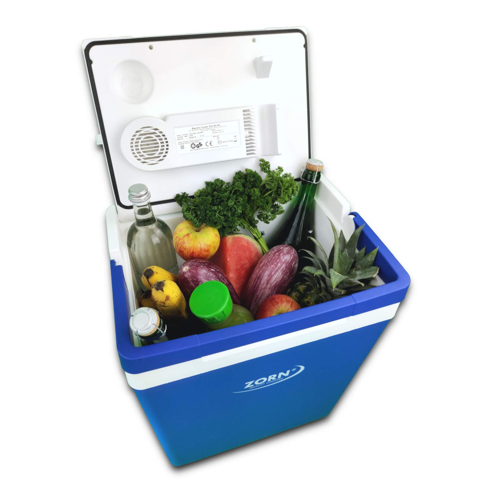 ZORN Z32 12/230V Kühlbox EEK: E (A - G) Thermoelektrisch 230 V, 12V Blau- white 30l