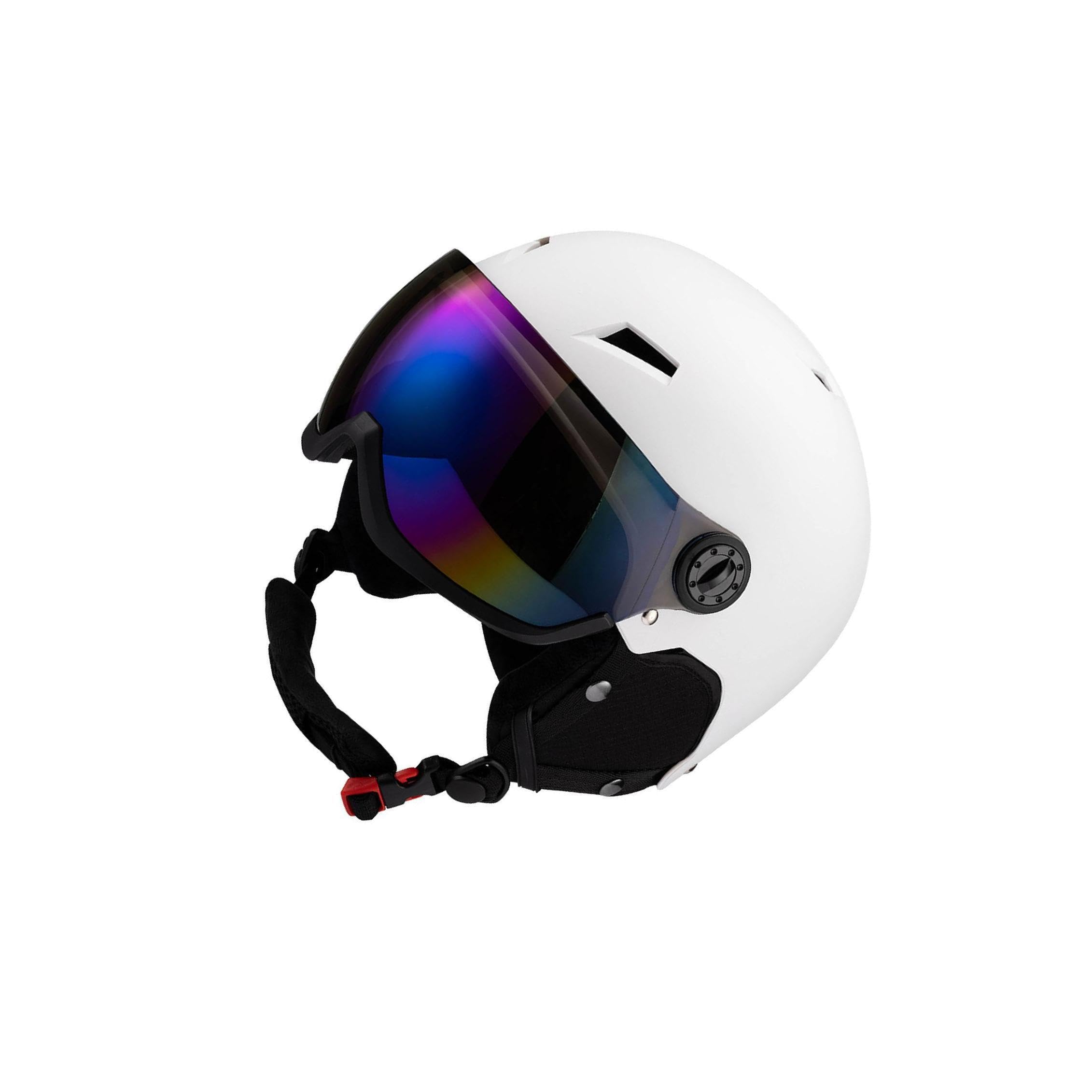 Do Kask do jazdy na łyżwach, kask sportów zimowych, okulary ochronne, mężczyźni i kobiety, regulowany pasek, bezpieczne i wygodne