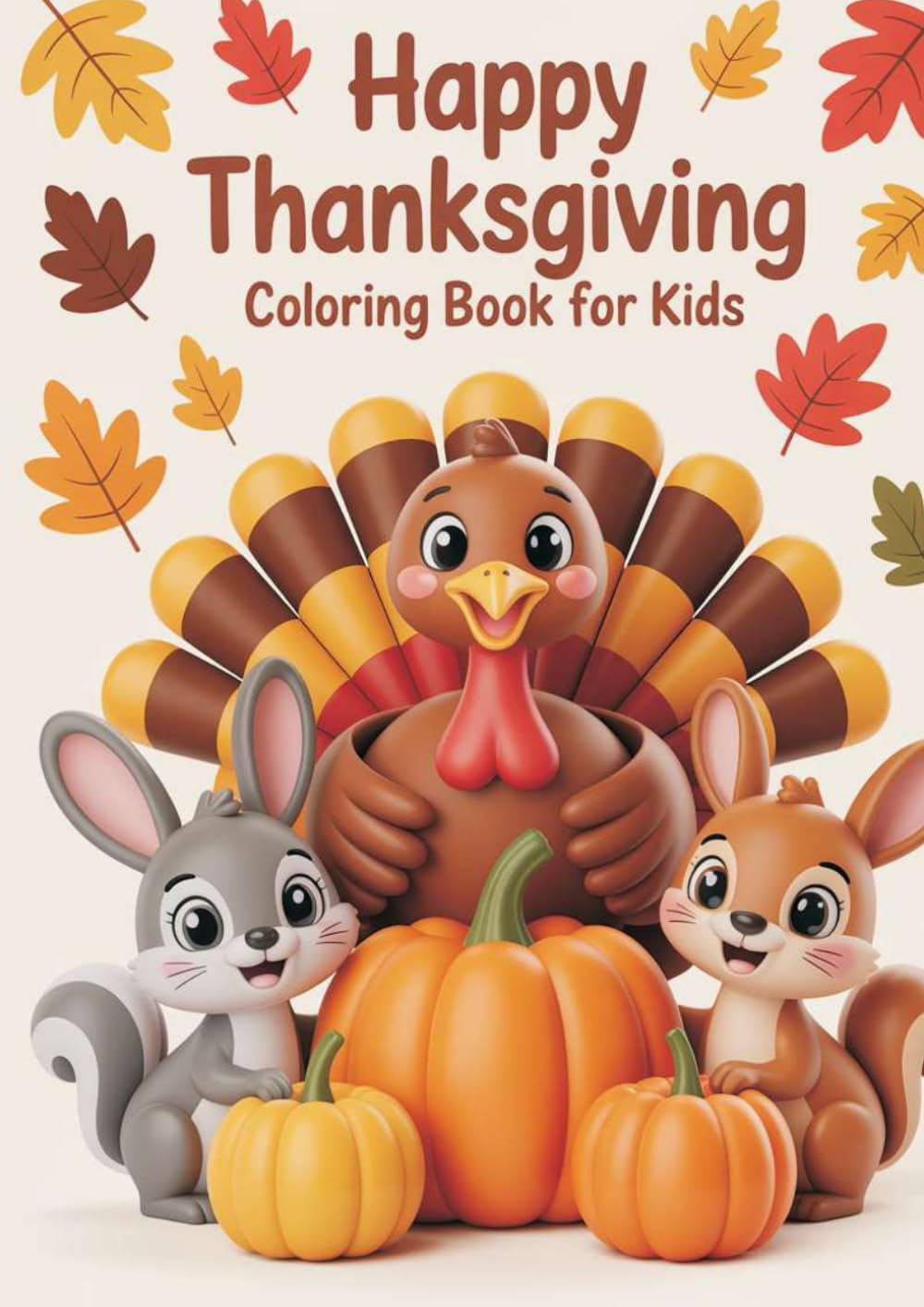 Happy Thanksgiving: Coloring Book for Kids