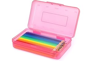 Tamaki Cute Pink Plastic Pencil Box