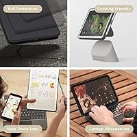 Vista 7 de EIP Magnetix - Funda con teclado para Google Pixel Tablet de 11 pulgadas (2023), ángulo de visualización ajustable, desmontable, fácil