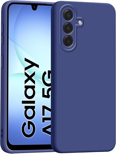 amazon basics Back Cover for Samsung Galaxy A17 5G | Ultra Slim Soft Rubberised Case | Matte Silicone Flexible Mobile Case...