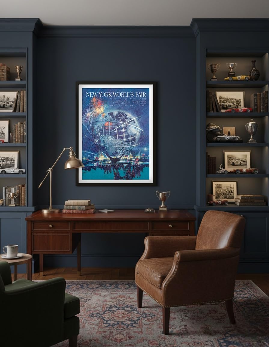 1964 New York World’s Fair - Unisphere Globe Poster Print image 4