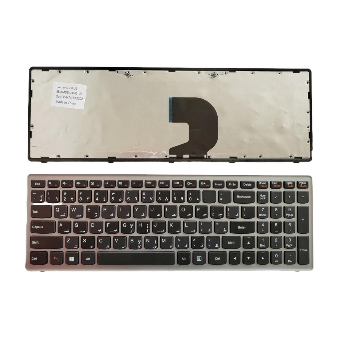 Clavier PC portable P500 Ideapad Z500 sans rétroéclairage - 2