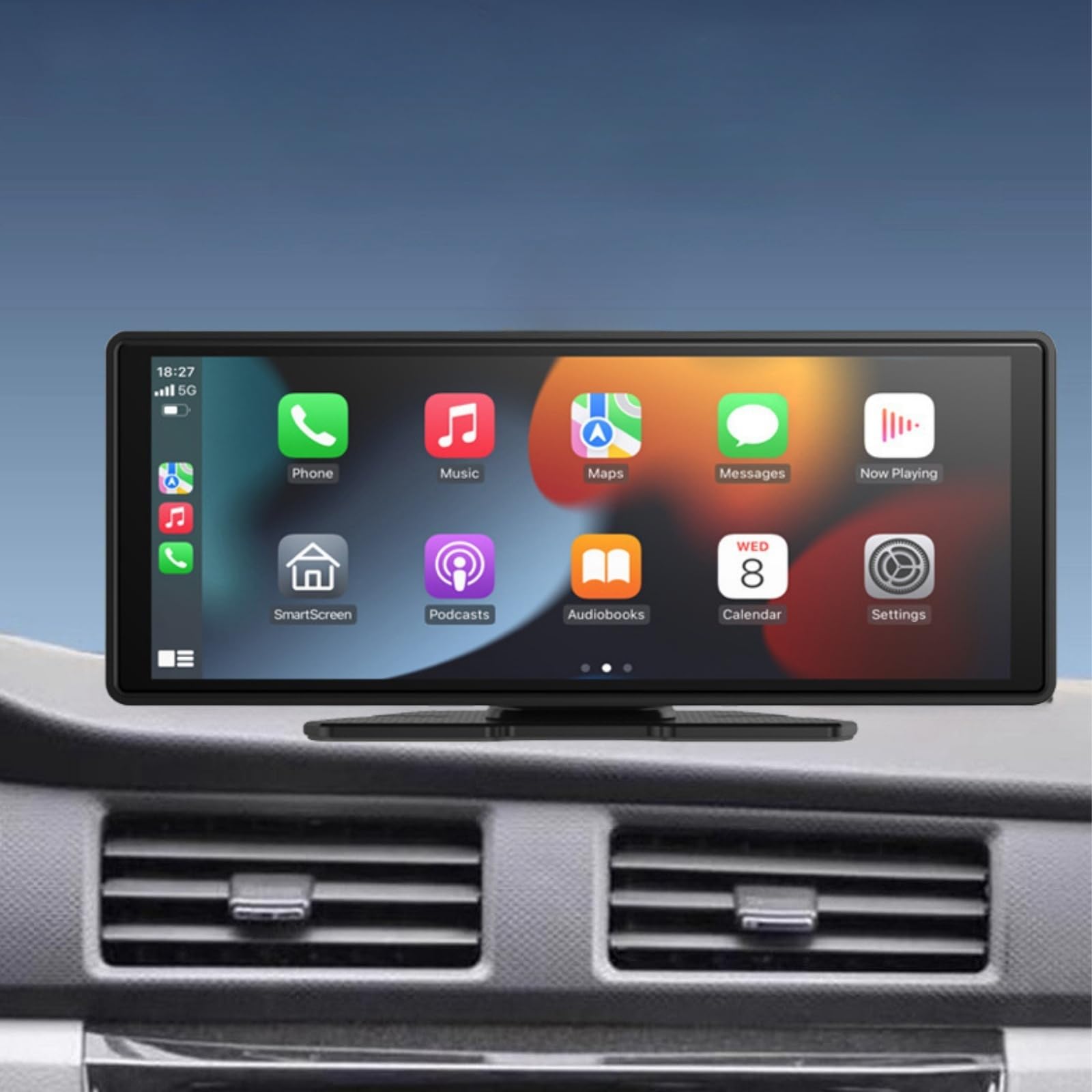 Carplay, supporto di ricambio per schermo auto da 17,8 a 27,9 cm, senza fili, portatile, per Carplay e cruscotto