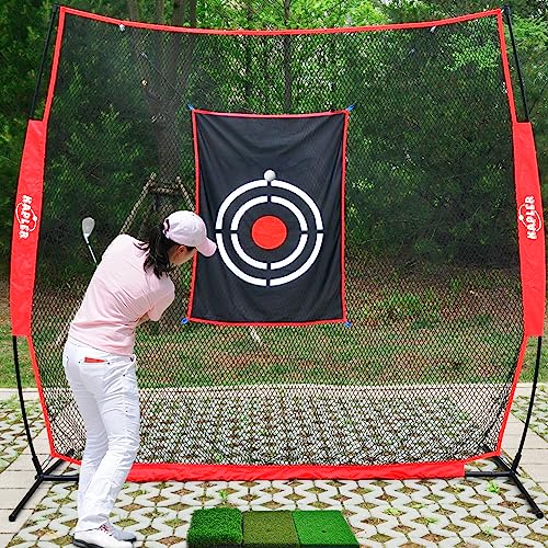 Kapler Golf Hitting Driving Net 7X7Ft Indoor Golf Net For Garage Home Portable Golf Practice Net Small Backyard Golf Swing Nets Outdoor With Target And Carring Bag #TOP2