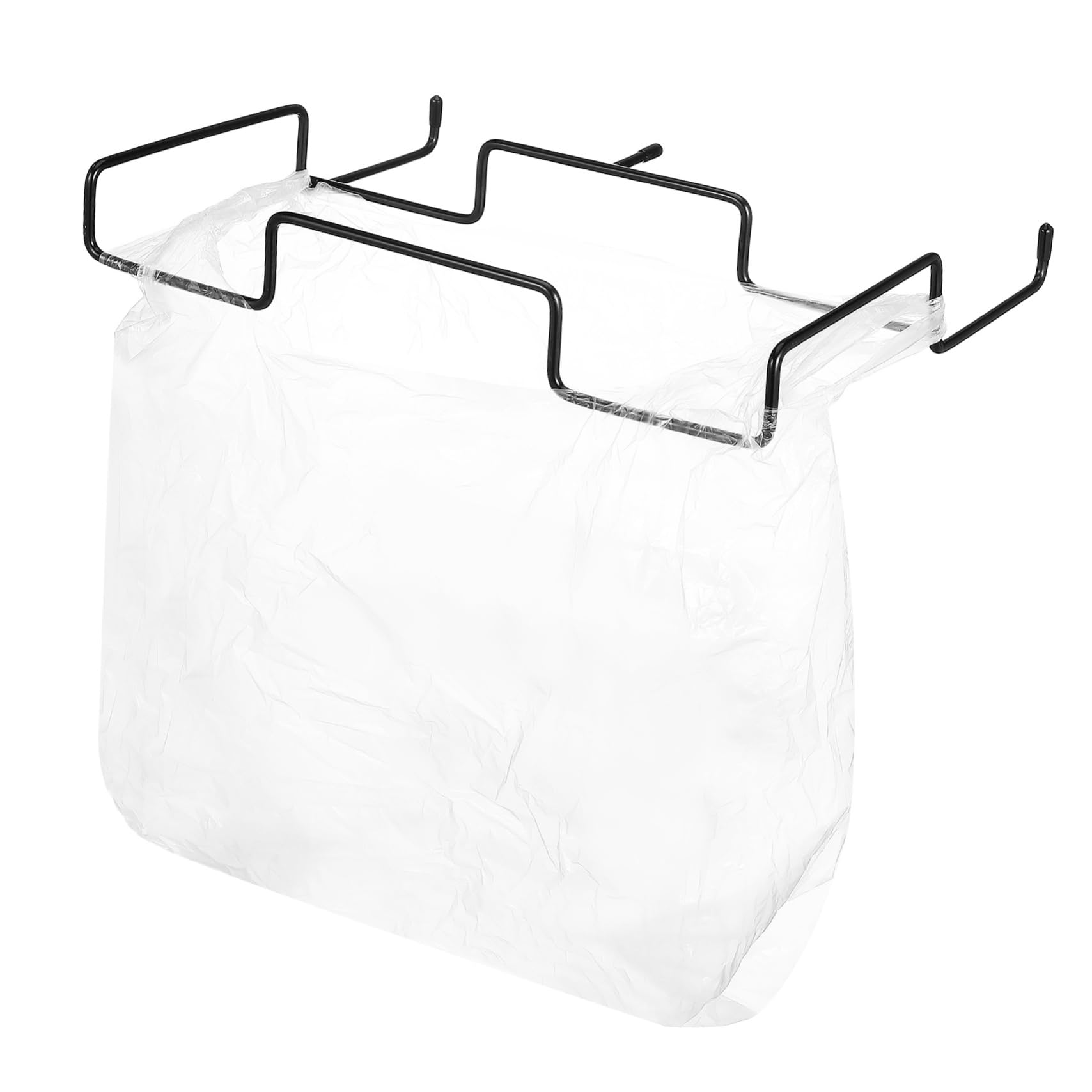 STOBAZA Garbage Bag Holder Stand Outdoor Kitchen Rack Metal Camping Desk Trash Rack Versatile Storage Dormitory Hanging